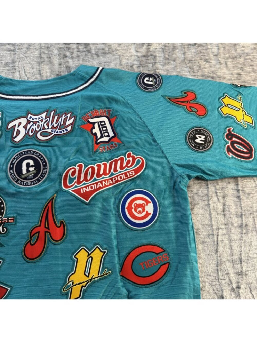 Headgear Classics Negro League Collection Collage Jersey Teal Size L NWT - Picture 9 of 16